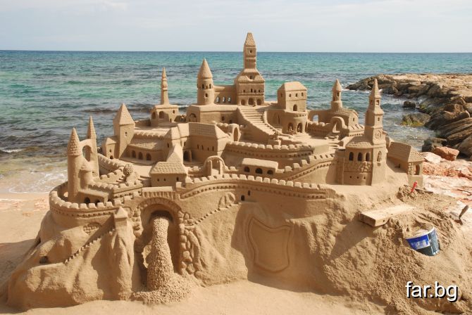 дворец от морски пясък